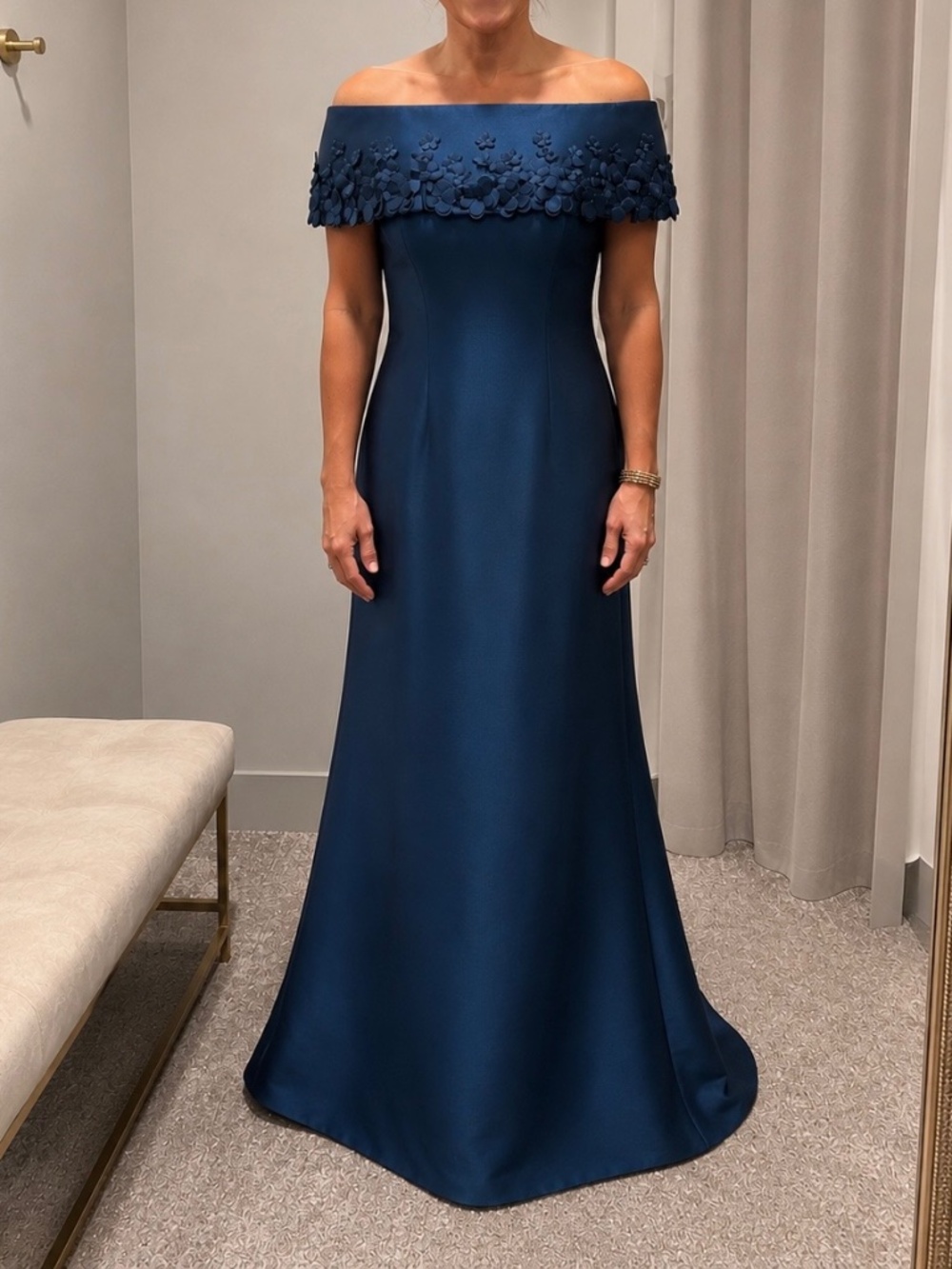 Feriani Couture 18417 - Straight Neckline Mermaid Evening Gown